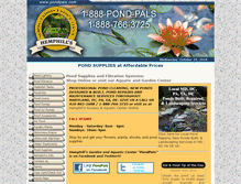 Tablet Screenshot of pondpals.com